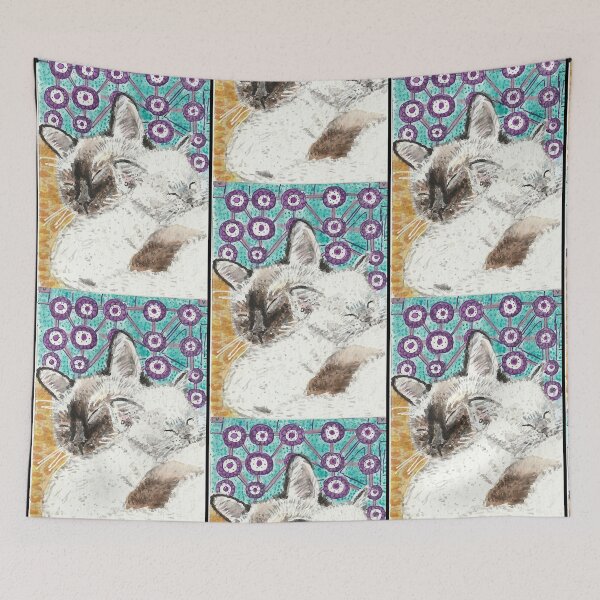Item preview, Mother and baby Siamese cat kitten   designed and sold by VincentFr42721.