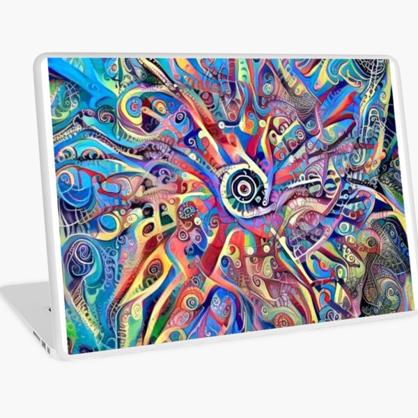 Mandala-Kaleidoscope-"Psychedelic Mandala" Laptop Skin