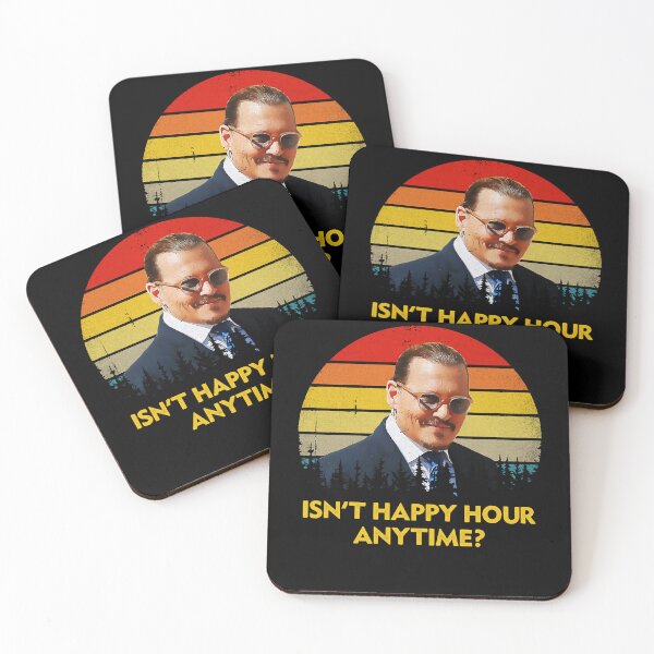 Item preview, Isn't Happy Hour Anytime Justice For Johnny designed and sold by LaroweDaniel.