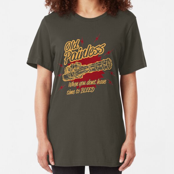 Old Painless - When you don't have time to bleed! Slim Fit T-Shirt
