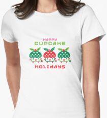 Cupcake Holidays Women's Fitted T-Shirt
