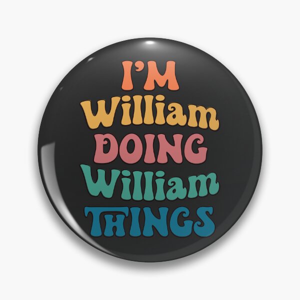 Item preview, William Funny Retro First Name designed and sold by Americandude.