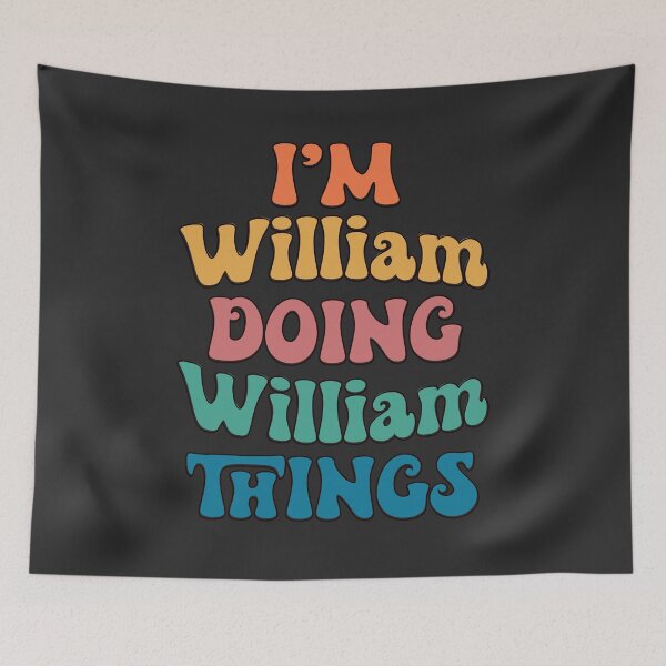 Item preview, William Funny Retro First Name designed and sold by Americandude.