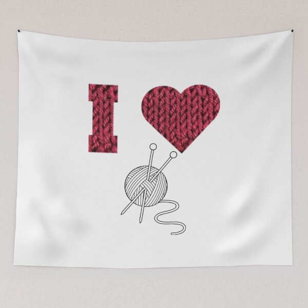 Item preview, I love yarn designed and sold by PufnicaDesign.