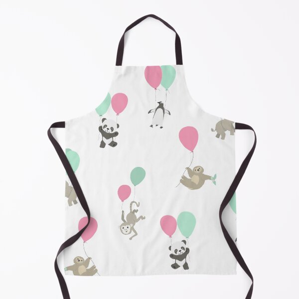 Item preview, cute little animals flying away with balloons designed and sold by studioMoSa.