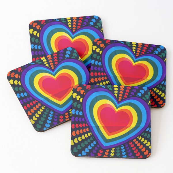 Item preview, Pop Art psychedelic hearts designed and sold by Luciesika.