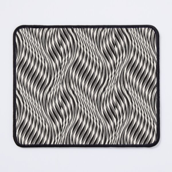 Item preview, seamless line waved distorted stripes grey and white designed and sold by ssblondess.