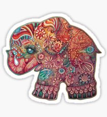 Vintage Elephant TShirt Sticker