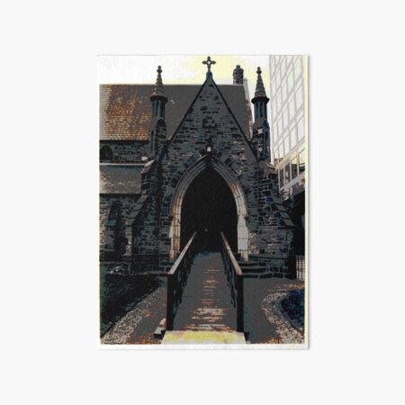 A TORONTO CHURCH, BLOOR STREET by REKHA IYERN FE RECORDS CANADA Art Board Print