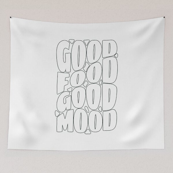 Item preview, Quote Good Food Good Mood designed and sold by Milkygmail.