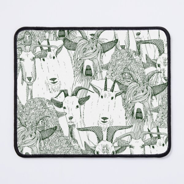 Item preview, just goats dark green designed and sold by scrummy.