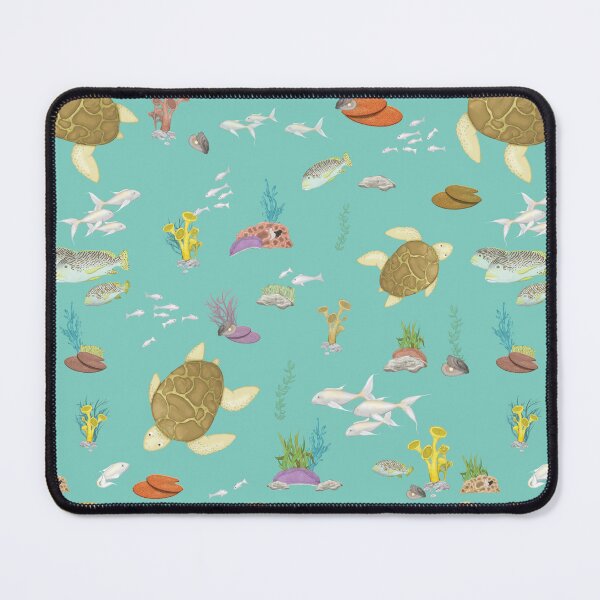 Item preview, sea turtles and fish in the reef pattern designed and sold by studioMoSa.