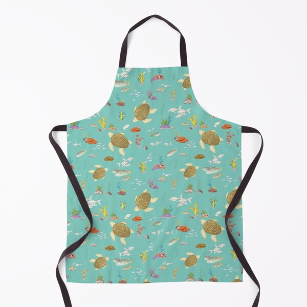 Item preview, sea turtles and fish in the reef pattern designed and sold by studioMoSa.