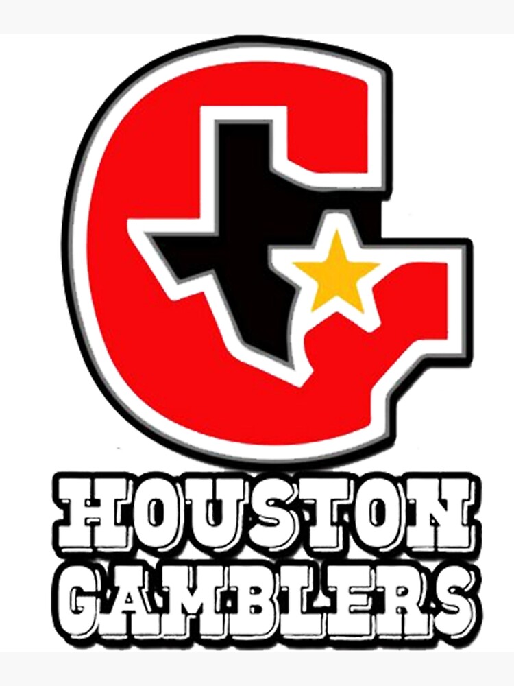 "Houston Gamblers Logo Houston Gamblers Team Usfl League Usfl