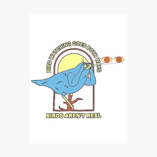 Bird Watching Goes Both Ways Birds Aren’t Real Photographic Print