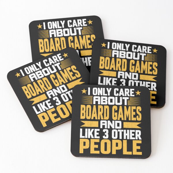 Item preview, I Only Care About Board Games and Like Other 3 People designed and sold by Giftyfy.