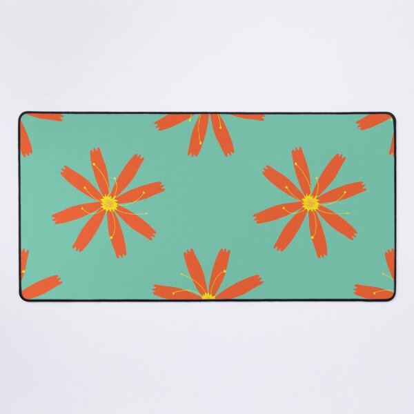 Item preview, orange summer flowers designed and sold by studioMoSa.