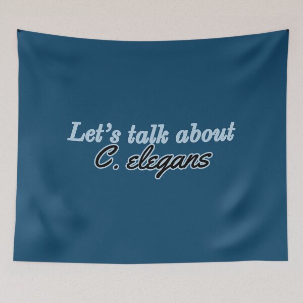 Item preview, Let's talk about C. elegans (Blue) designed and sold by STEMphrases.