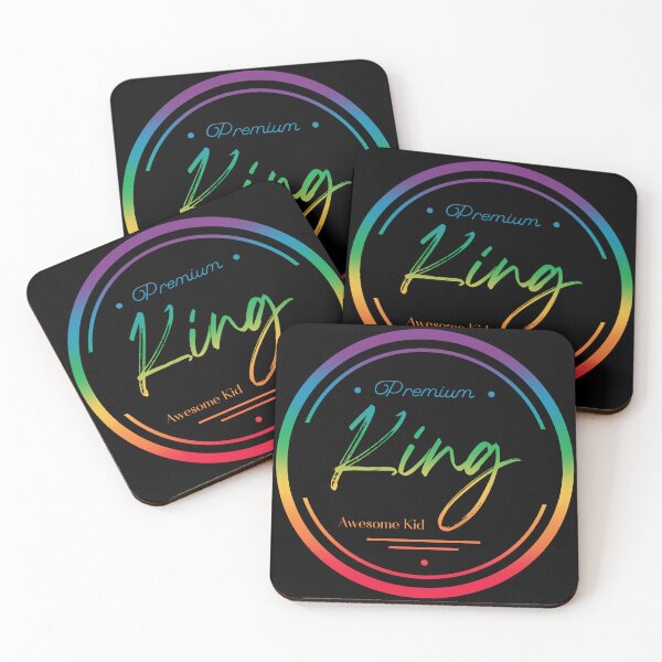 Item preview, Rainbow Premium King, Awesome Kid - Black designed and sold by AlfabetDesign.
