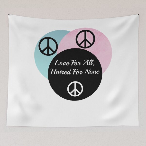 Item preview, Love For All, Hatred For None shirt designed and sold by WhitakerIvan.