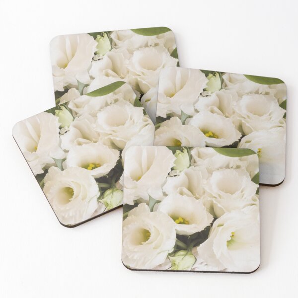Item preview, Delicate White Lisianthus Flowers designed and sold by Sandra Foster.