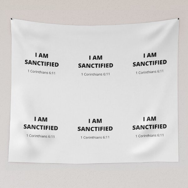Item preview, Sanctified, Blessed, God, Belong, Adoption, Forgiven, Bible verse, Bible, Verse, Christian, Jesus, God, Faith, Christianity, Religion, Lord, Motivational, cute, Grace, Quotes. Christian quotes. designed and sold by Isheshop.