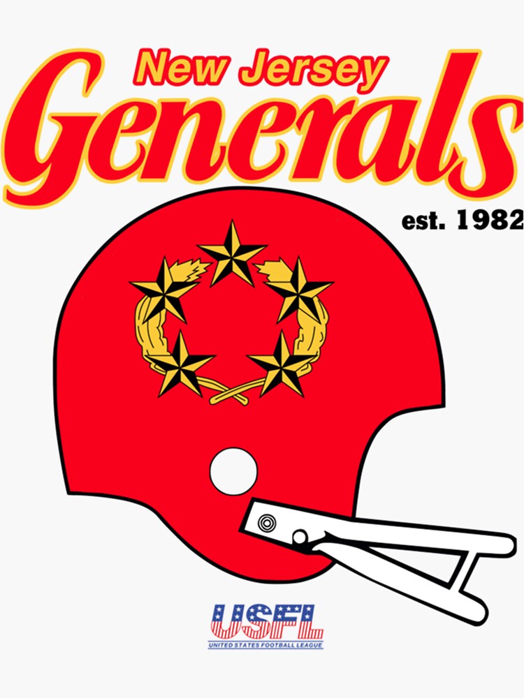 "New Jersey Generals " Sticker for Sale by Redbubble