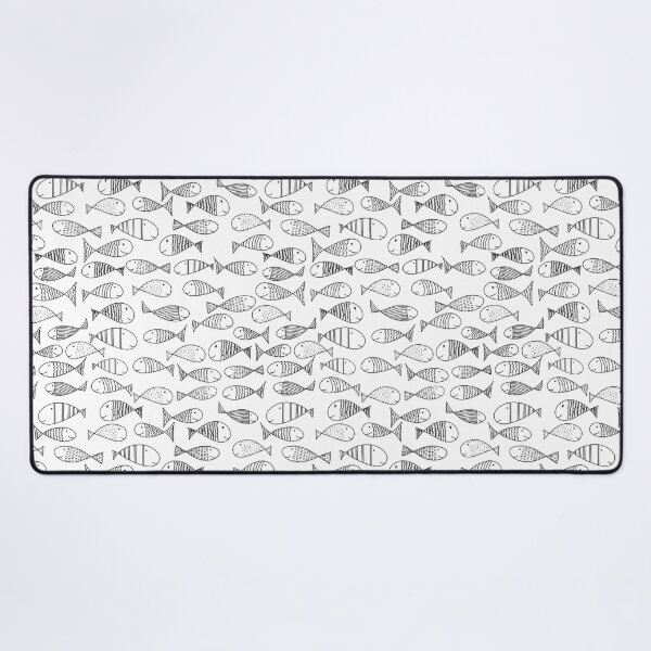 Item preview, cute little fish black on white designed and sold by studioMoSa.