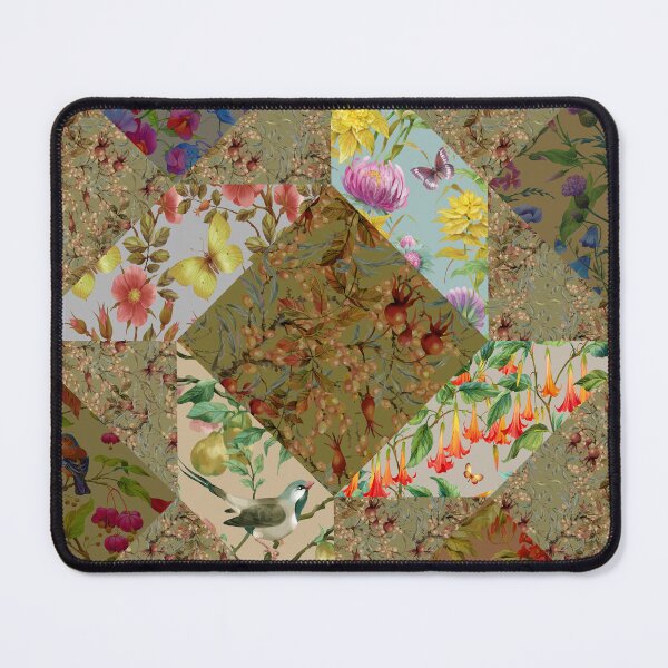 Item preview, Decorative flower patchwork #30 designed and sold by fairytaleprints.
