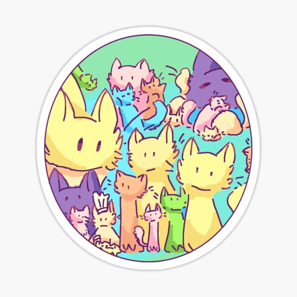 Cute pastel cats  Sticker