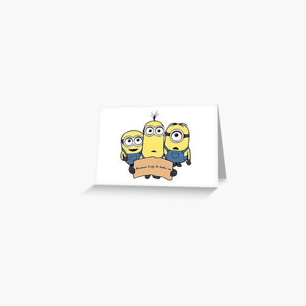 Minions Jokes Greeting Cards for Sale | Redbubble