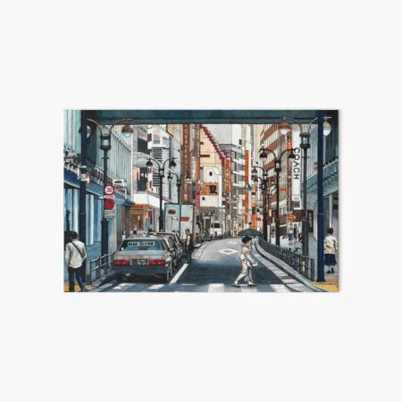 Tokyo Crossing Art Board Print