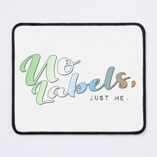 Item preview, No labels, just me. (Unlabeled flag colors) designed and sold by The Shop @ Freaking Narnia.