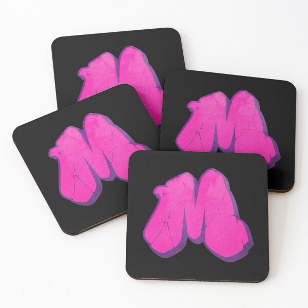 Item preview, Retro Pink bold M designed and sold by Yoko Meoko.