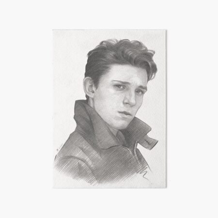Item preview, Tom Holland, Art Print, Pencil ART designed and sold by TendaLee.