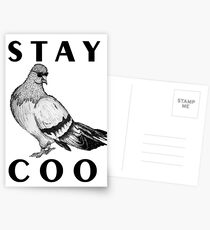 STAY COO Pigeon Postcards