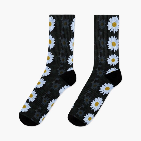 Item preview, Cute White Daisy on a Black background. designed and sold by Kanchan1987.