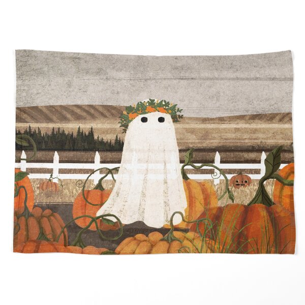 There's a Ghost in the Pumpkins Patch Again... Pet Blanket