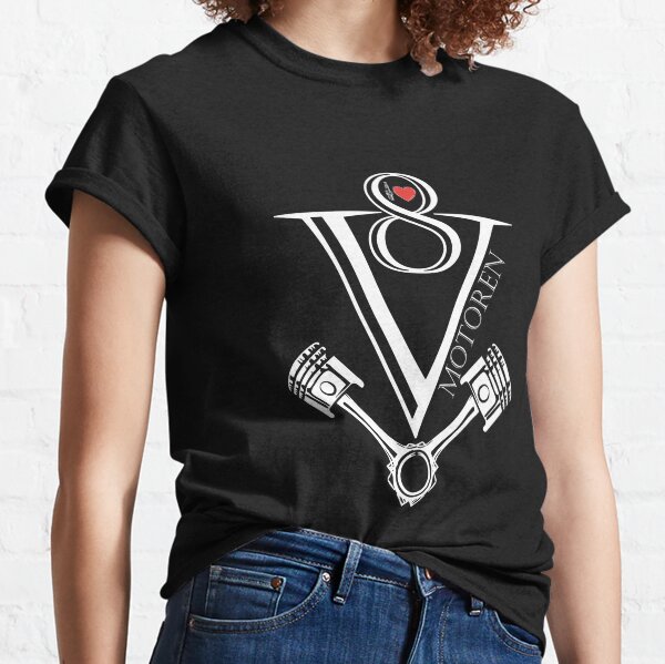 V 8 Motoren ich liebe den superchargend sound Classic T-Shirt