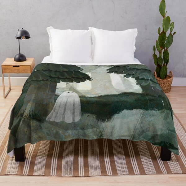 Pine Forest Clearing Throw Blanket