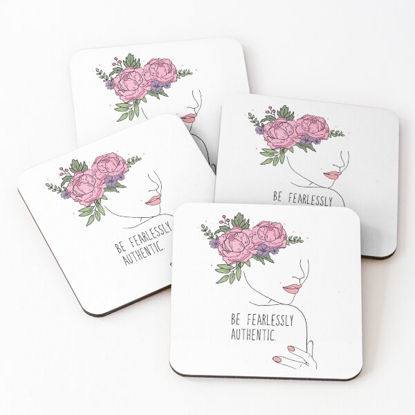 Item preview, Be Fearlessly Authentic -Motivational Quote designed and sold by CaratCo.