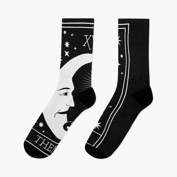 Item preview, Tarot Card Crescent Moon And Black Cat Cosmic Graphic designed and sold by HardiKel.