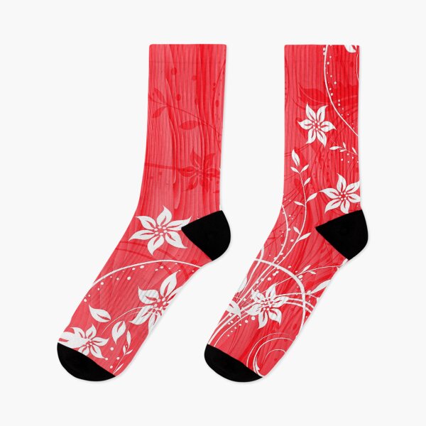 Item preview, Elegant Floral Art - White Red designed and sold by Tshirtstory.