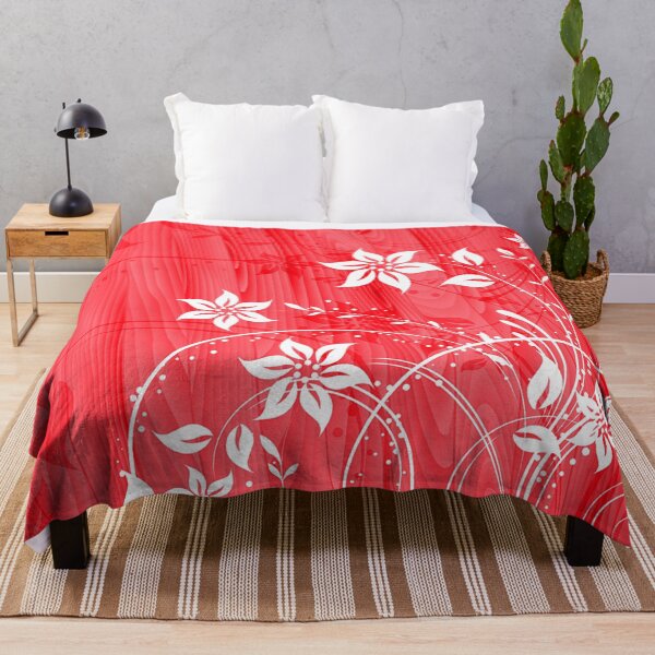 Item preview, Elegant Floral Art - White Red designed and sold by Tshirtstory.