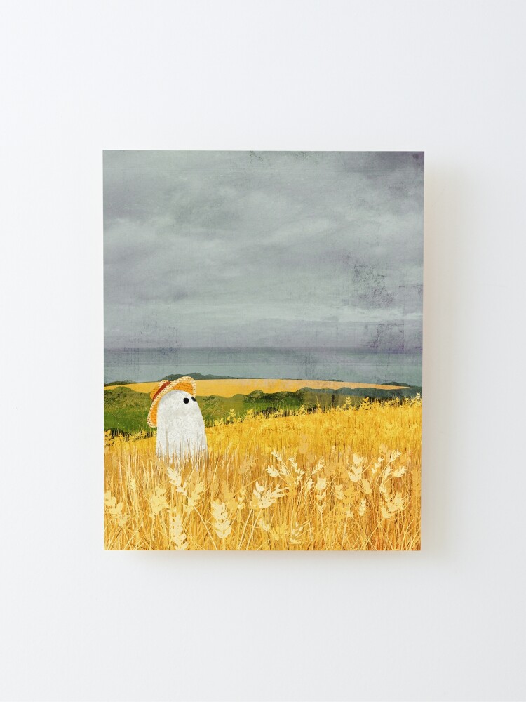 Alternate view of There's A Ghost in the Wheat field again... Mounted Print