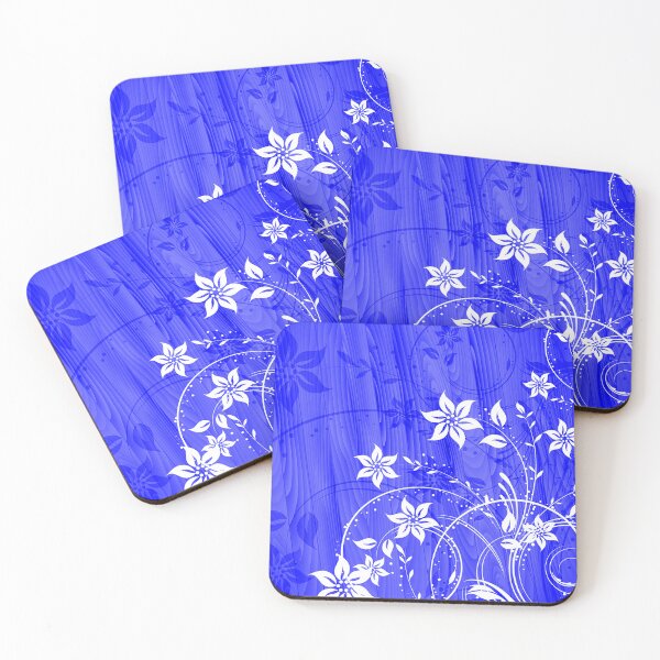 Item preview, Elegant Floral Art - White Blue  designed and sold by Tshirtstory.