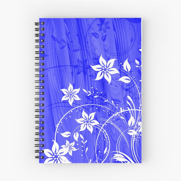 Item preview, Elegant Floral Art - White Blue designed and sold by Tshirtstory.