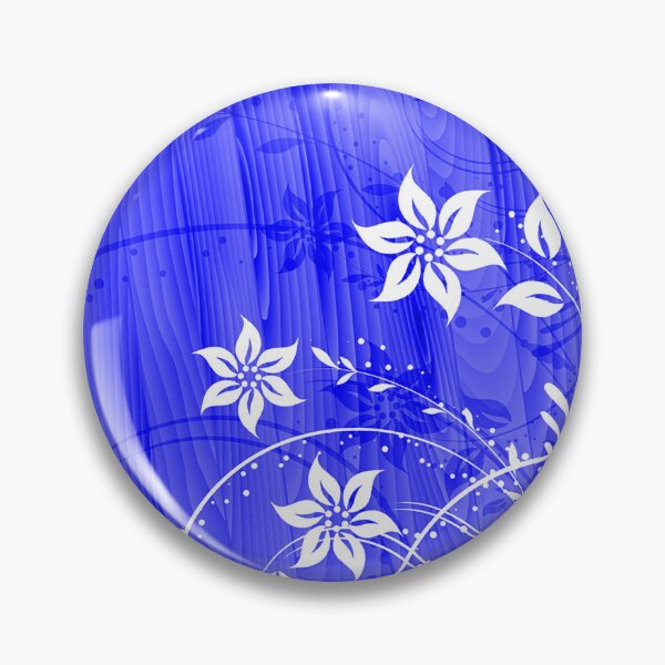 Item preview, Elegant Floral Art - White Blue  designed and sold by Tshirtstory.