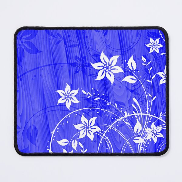 Item preview, Elegant Floral Art - White Blue designed and sold by Tshirtstory.