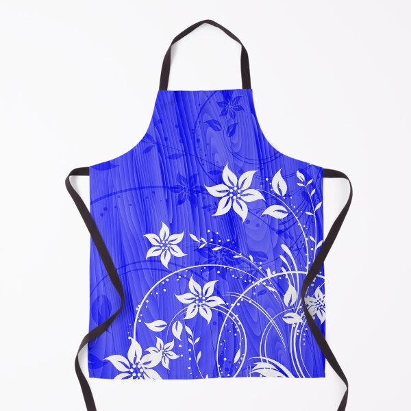 Item preview, Elegant Floral Art - White Blue designed and sold by Tshirtstory.